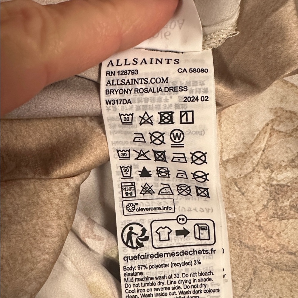 All Saints Bryony Rosalia Dress NWT - Picture 9 of 15